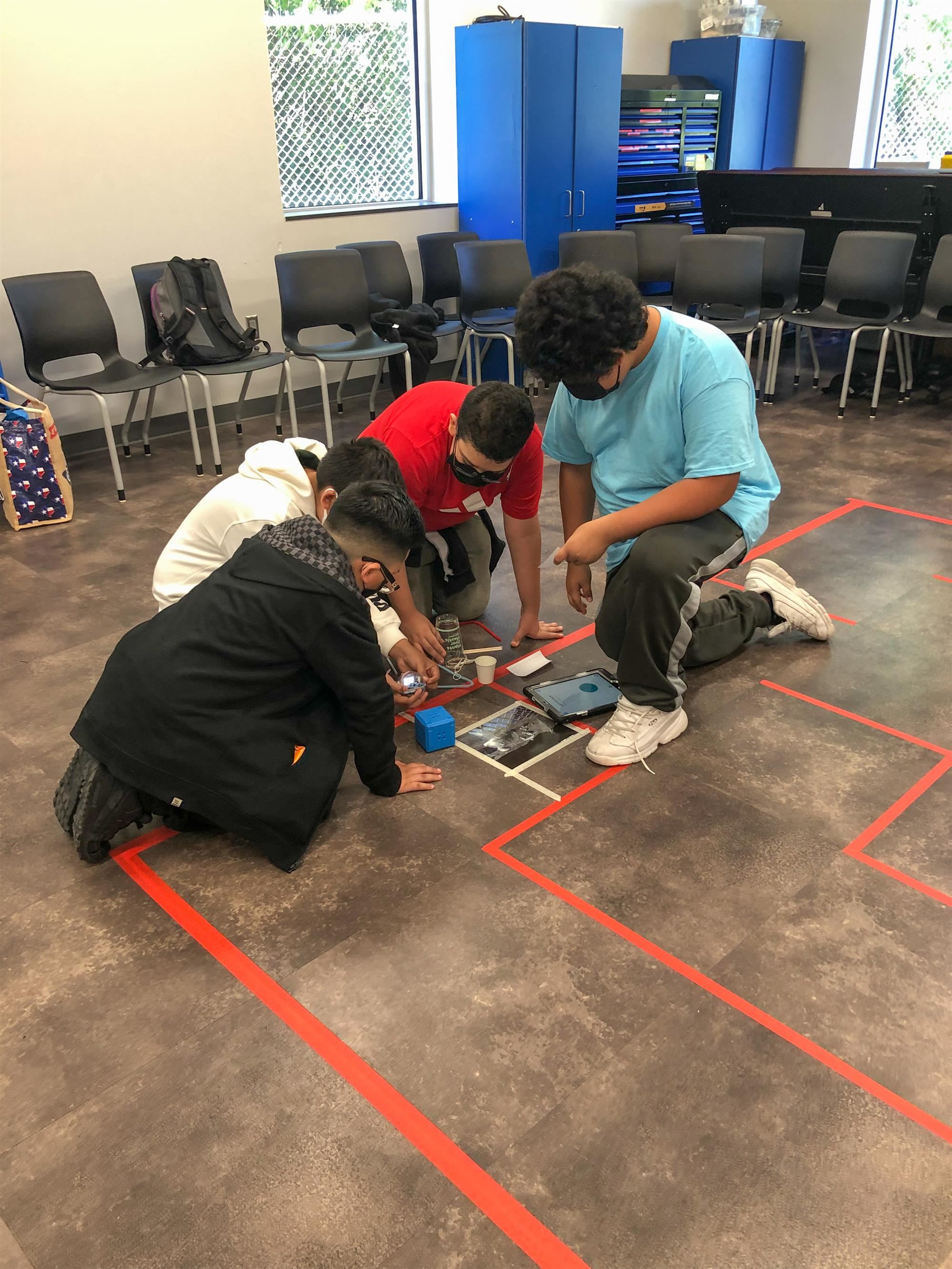 The team working